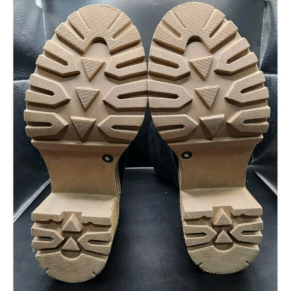 Free People Women's Mel Black Leather Slouch Boot Size 6 Boho Western - Picture 8 of 10